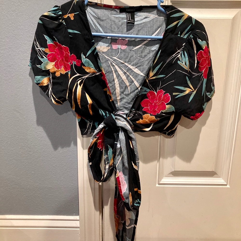 H&M Wrap Crop Top & Matching Skirt